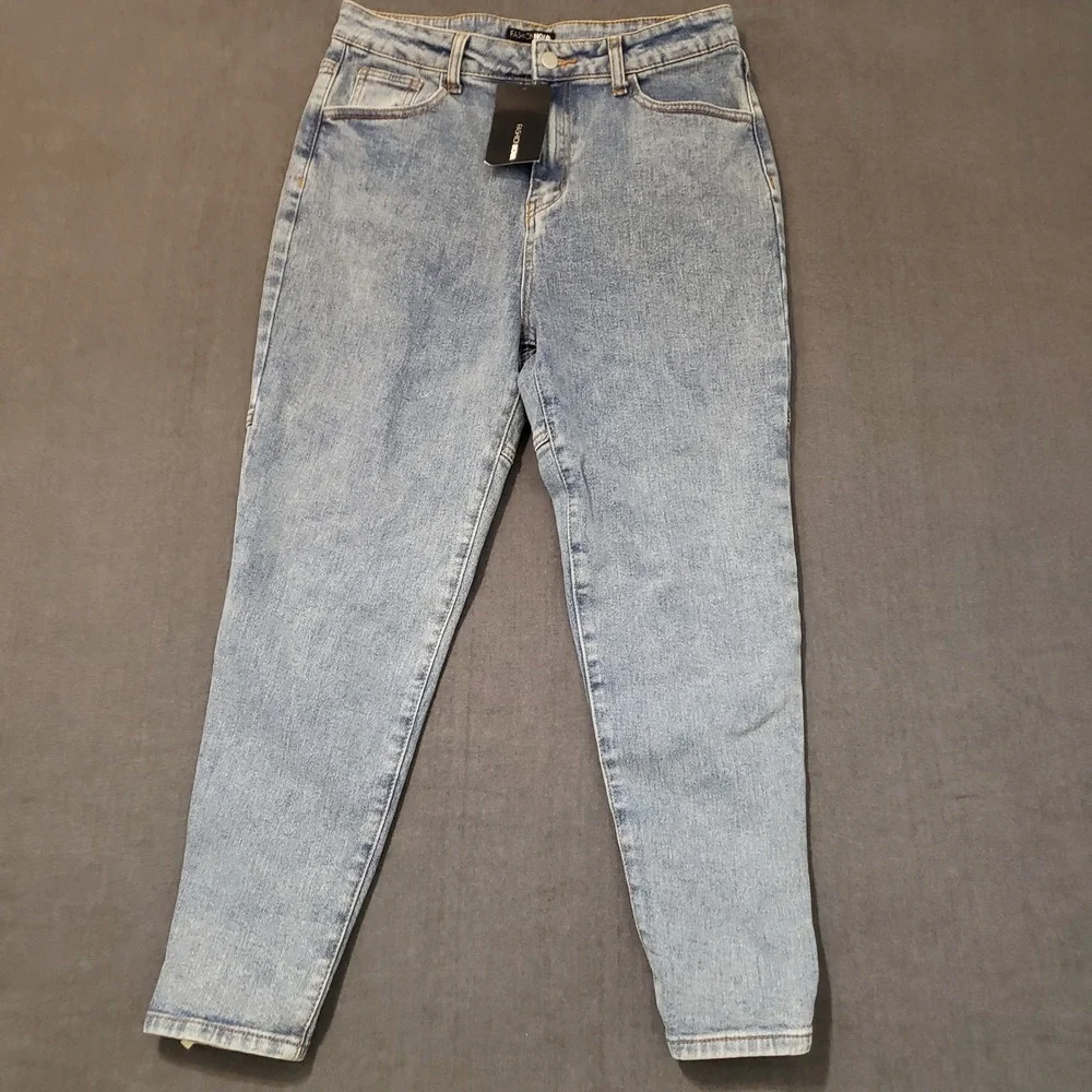 Fashion Nova Out To Play Lace Up‎ Skinny Jeans Womens 15 Blue N1516P High Rise